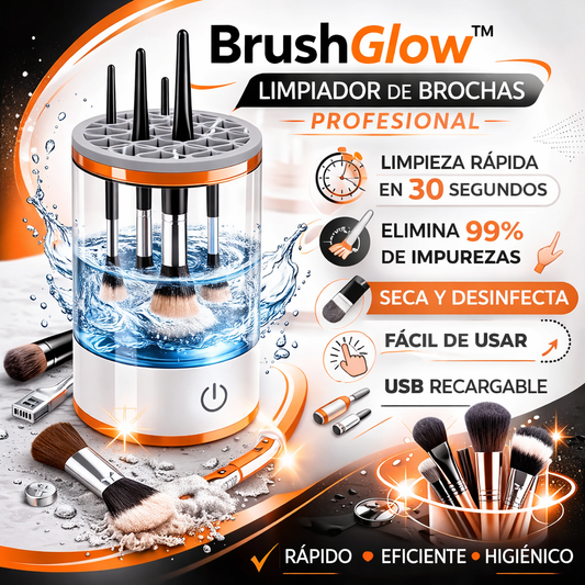 BrushGlow™ – Limpiador de Brochas Profesional