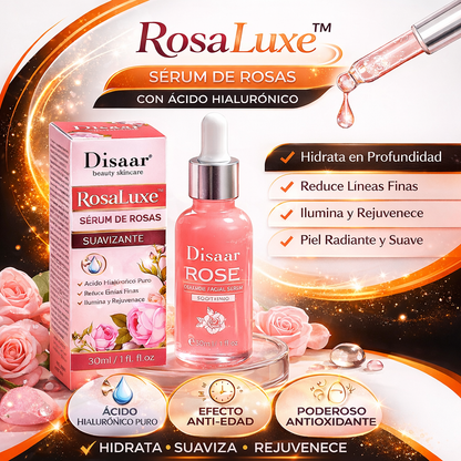 RosaLuxe™ – Sérum de Rosas con Ácido Hialurónico