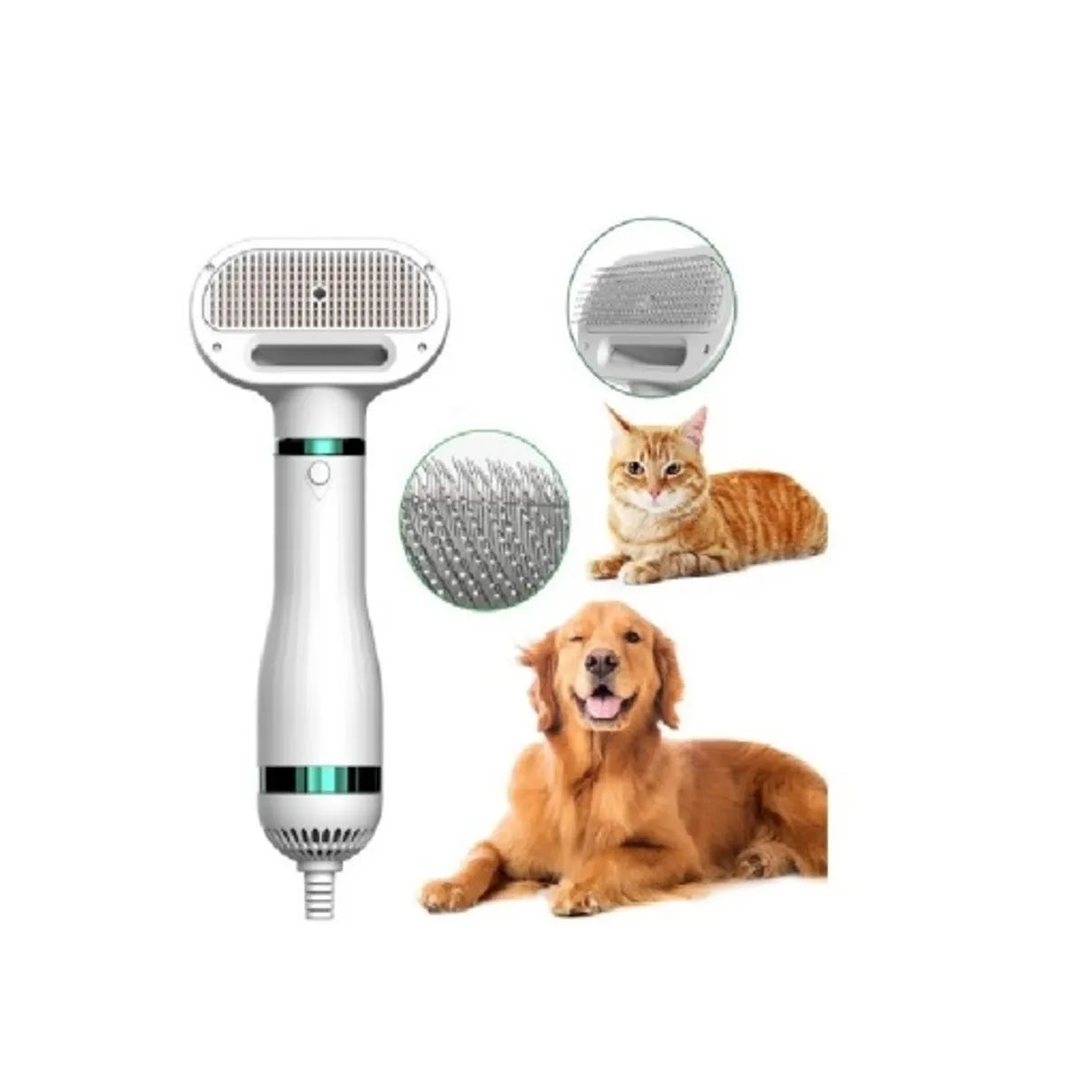 FurGroom Pro™ – Cepillo Secador 2 en 1 para Mascotas